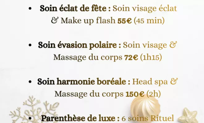Offre carte cadeau - soins éphémères de Noël à Creysse, Bergerac, Un peu d'Elles